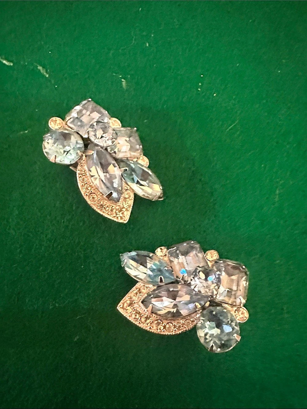 Vintage signed Eisenberg clip-on earrings